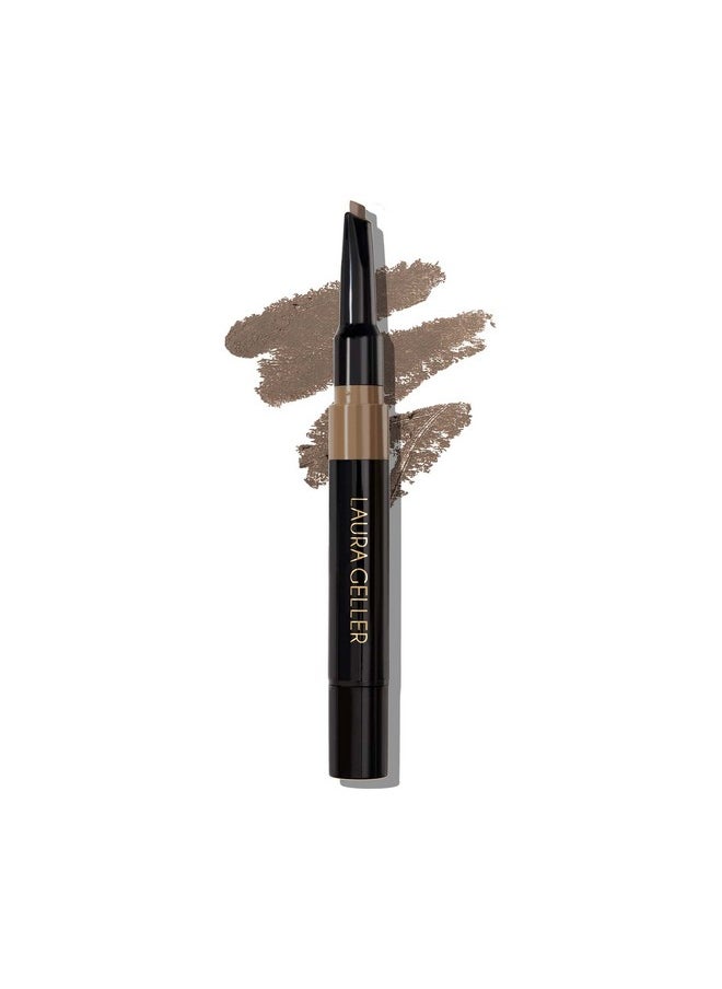 LAURA GELLER NEW YORK Sculpt-n-Stay Waterproof Brow Pencil & Gel- Taupe