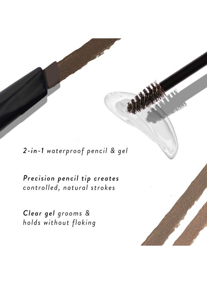 LAURA GELLER NEW YORK Sculpt-n-Stay Waterproof Brow Pencil & Gel- Taupe