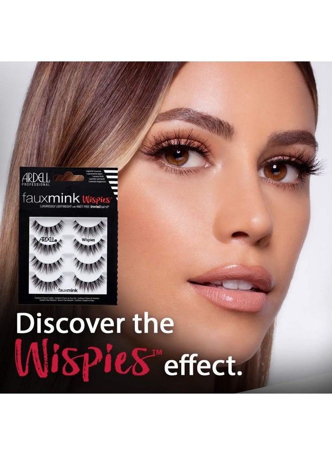 Ardell False Lashes Faux Mink Wispies Multipack, 1 pk x 4 pairs