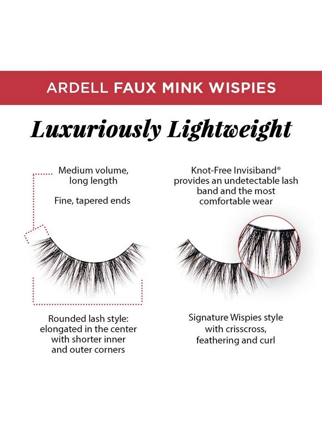 Ardell False Lashes Faux Mink Wispies Multipack, 1 pk x 4 pairs