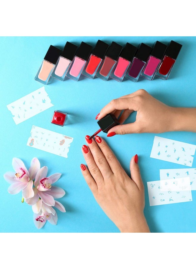 Custom Body Art Airbrush Nail Stencils - Design Series Set # 9 Includes 20 Individual Nail Templates with 15 Designs Each for a Total of 300 Designs of Series #9