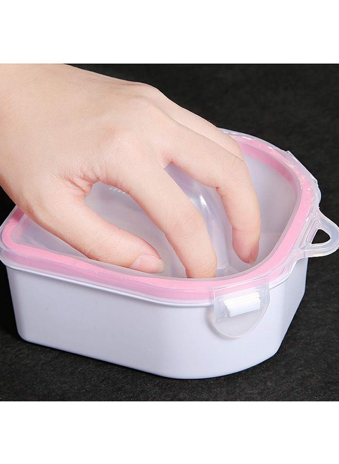 2pcs Nail Soaking Bowl Soak Off Bowl Manicure Bowl Nail Soaking Tray Soak Off Acrylic Nail Remover Dip Powder Removal Kit Nail Polish Remover Bowl Acetone Soak Off Bowl for Home Nail Salon Supplies