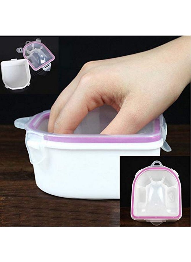 2pcs Nail Soaking Bowl Soak Off Bowl Manicure Bowl Nail Soaking Tray Soak Off Acrylic Nail Remover Dip Powder Removal Kit Nail Polish Remover Bowl Acetone Soak Off Bowl for Home Nail Salon Supplies