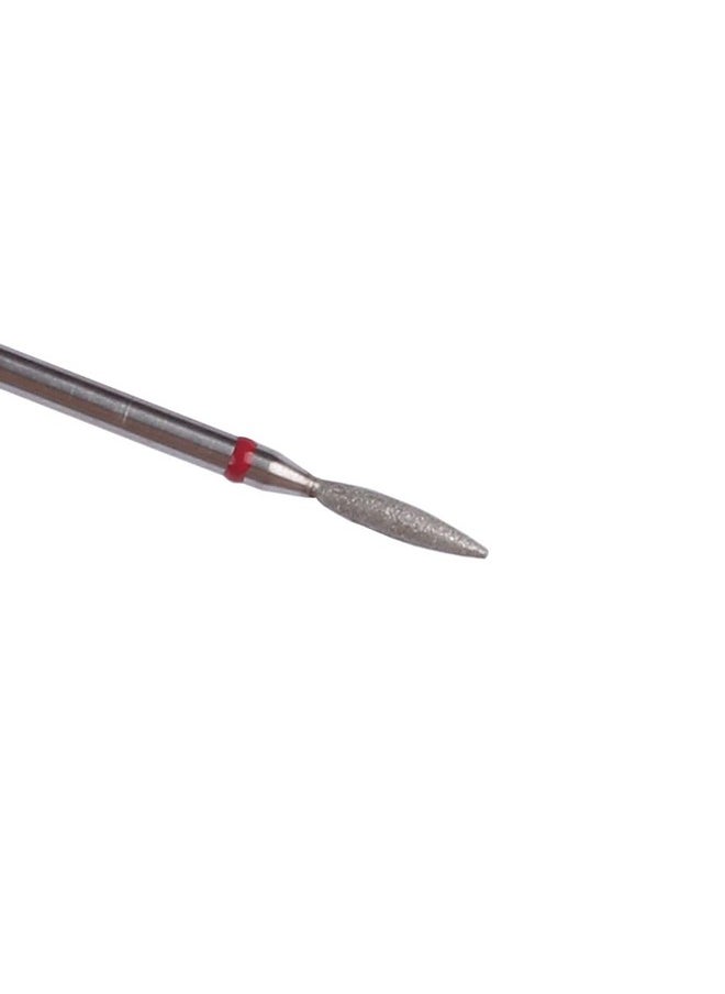 MZCMSL 6pcs Cuticle Drill Bits with Case, Pro Diamond Flame Bit for Russian Manicure,3/32 Shank efile Bit Set