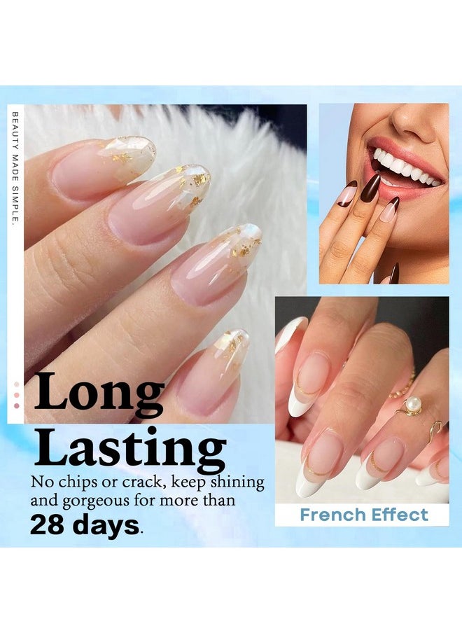 AZUREBEAUTY Clear Dip Powder for Nails, Essential Transparent Dipping Build Powder Crystal French Art Starter Manicure Beginner DIY Salon Home Gift, 1 Oz/28g