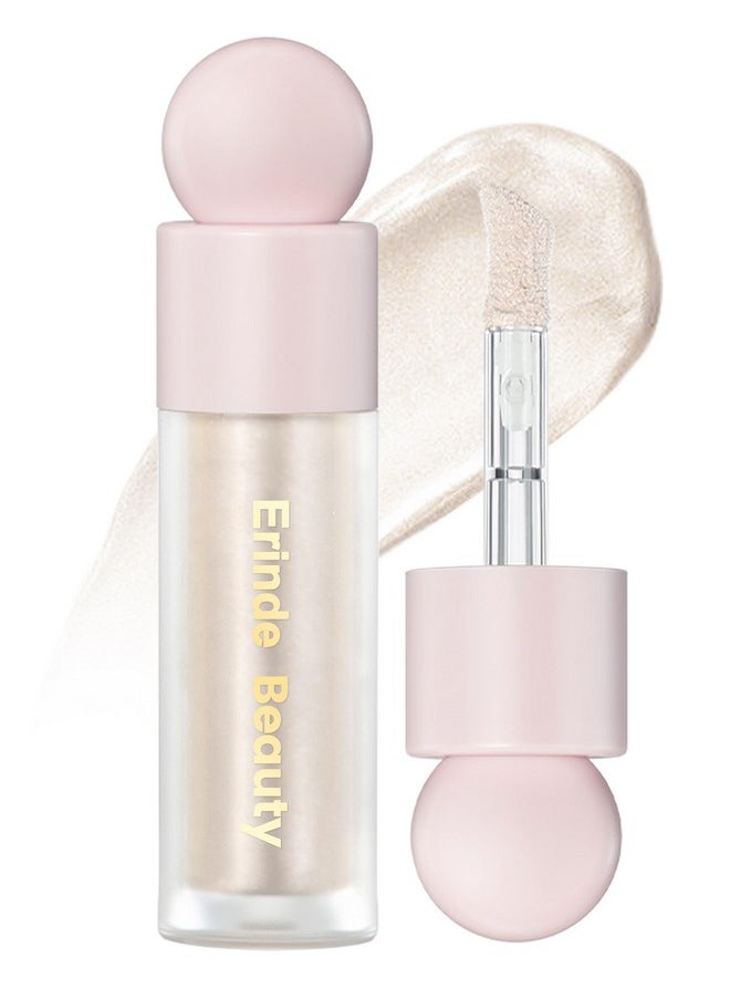 Erinde Liquid Highlighter Makeup, Face Highlighter Bronzer Makeup Stick, Natural Glossy Finish, Lightweight Blendable Silky Smooth Cream Face Illuminator Makeup, Cruelty-free, 01# MOONLIGHT
