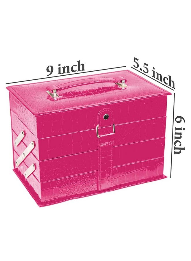 SHANY All In One Makeup Kit (Eyeshadow, Blushes, Face Powder, Lipstick, Eye liners, Makeup Pencils and Makeup Mirror - Makeup Set With Reusable Makeup Storage Box - Pink