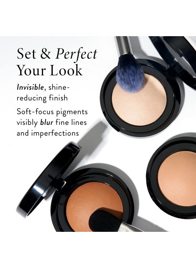 LAURA GELLER NEW YORK Baked Blurring + Setting Powder, Translucent Makeup Setting Powder For Soft-Focus Finish, Minimize Fine Lines and Pores, Light/Medium