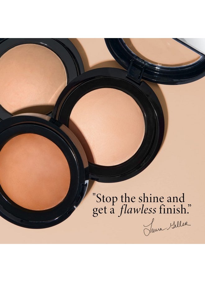 LAURA GELLER NEW YORK Baked Blurring + Setting Powder, Translucent Makeup Setting Powder For Soft-Focus Finish, Minimize Fine Lines and Pores, Light/Medium