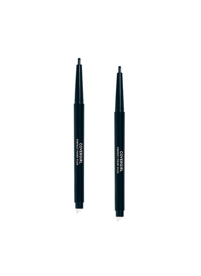 Covergirl Perfect Point Plus Self-Sharpening Eyeliner Pencil, Black Onyx, Pack of 2 (Packaging May Vary)