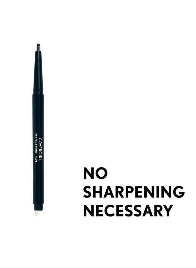 Covergirl Perfect Point Plus Self-Sharpening Eyeliner Pencil, Black Onyx, Pack of 2 (Packaging May Vary)