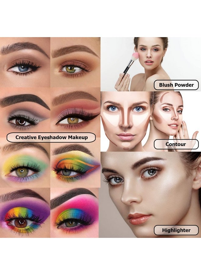 UCANBE Eyeshadow Palette with 15Pcs Brushes Makeup Set, Pigmented 86 Colors Make Up Sets Valentine's Day Gift, Matte Shimmer Glitter Eye Shadow Pallet Highlighter Contour Blush Powder Brush Beauty Kit