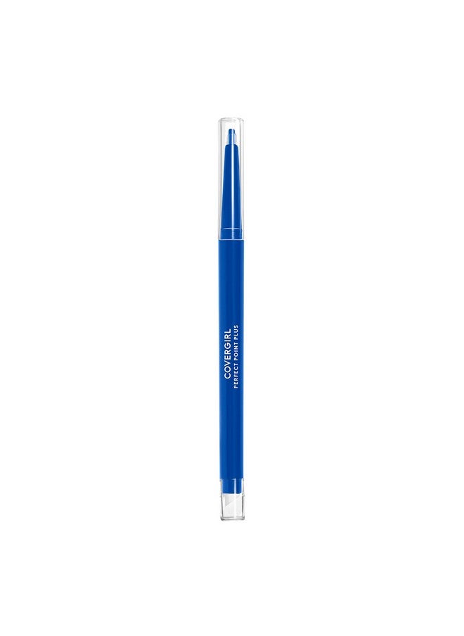 COVERGIRL Perfect Point Plus Eyeliner Pencil, Bold Cobalt, Long-Lasting, Versatile Blue Eyeliner, Soft Smudging Tip, No Sharpening Needed, Pack of 1