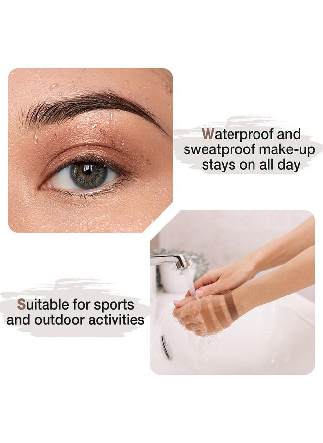 Apooliy Eyebrow Powder Palette Set, 12 Colors of Eyebrow Powder, 5 Colors of Eyebrow Mascara, 4 Eyebrow Stencils, Eyebrow Brush and Pencil, Volumizing Eyebrow Gel to Creates Natural Brows