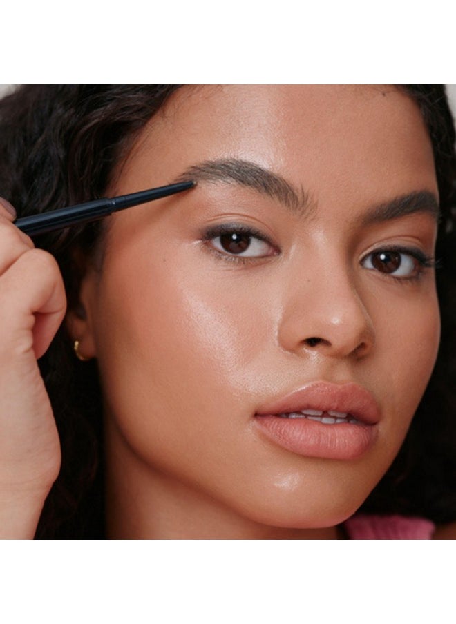 Wunderbrow Dual Precision Brow Liner, Eyebrow Liner Pencil With Angled Tip and Ultra Fine Tip Dual Precision Brow Liner Eye Brow Make Up, Color Black/Brown