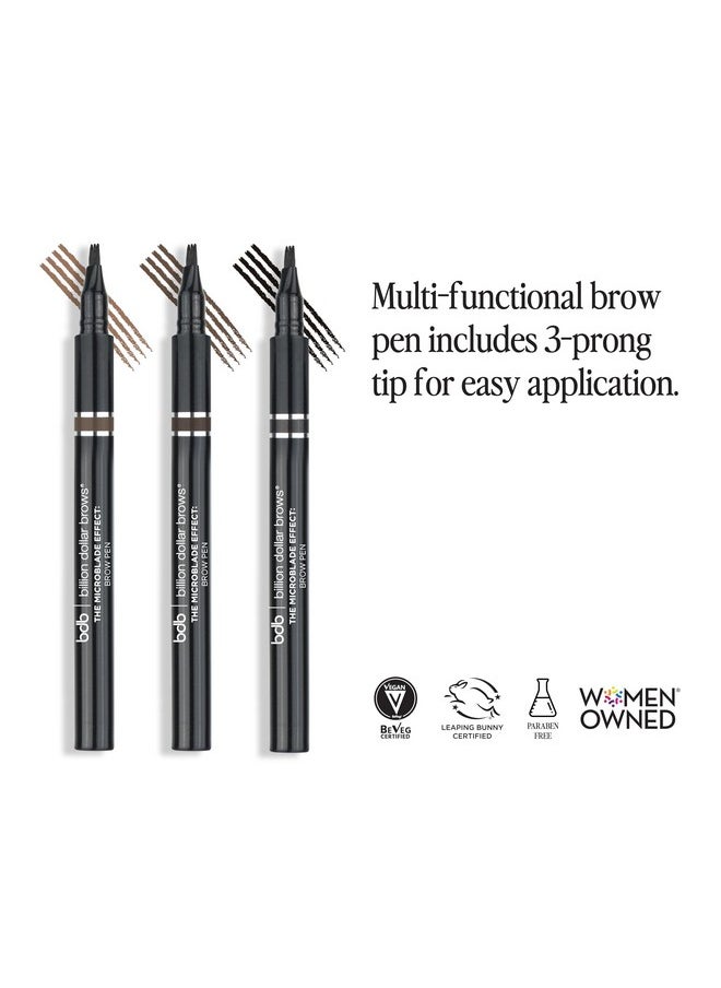 Billion Dollar Brows The Microblade Effect: Brow Pen, Create Natural Eyebrows, Fill in Brows, Taupe