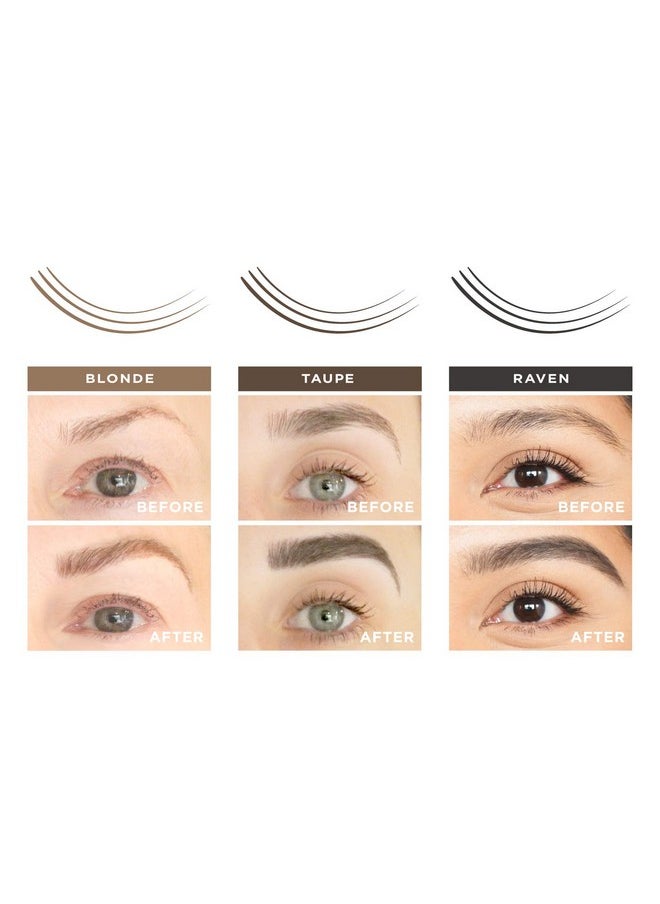 Billion Dollar Brows The Microblade Effect: Brow Pen, Create Natural Eyebrows, Fill in Brows, Taupe
