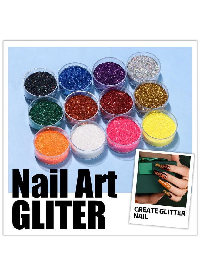 Teenitor Nail Art Brushes Nail Art Tools, Nail Brushes for Nail Art Kit with Nail Stickers, Nail Design Kit Nail Design Brushes Nail Gems, Dotting Tools Nail Art Stickers Nail Glitter Nail Accessories