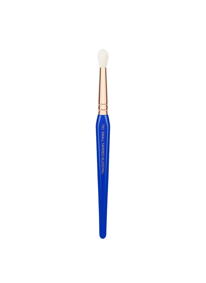 Bdellium Tools Professional Makeup Brush - Golden Triangle Series 783 Small Tapered Blending - With All Vegan and Soft Synthetic Fibers, For Applying & Blending Eyeshadow (Blue, 1pc)
