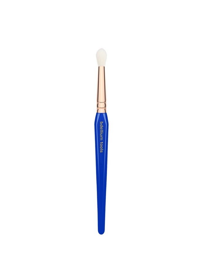 Bdellium Tools Professional Makeup Brush - Golden Triangle Series 783 Small Tapered Blending - With All Vegan and Soft Synthetic Fibers, For Applying & Blending Eyeshadow (Blue, 1pc)
