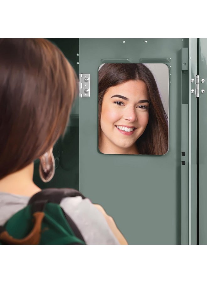 Mavoro Magnetic Locker Mirror | 7x9in Acrylic Mirror - Unbreakable Mirror | Sleek Frameless Mirror | Glassless Safety Kids Mirror (1 Pack)
