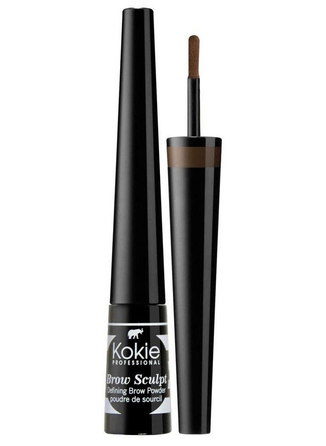 Kokie, Brow Sculpt Powder Medium Brown, 0.025 Ounce
