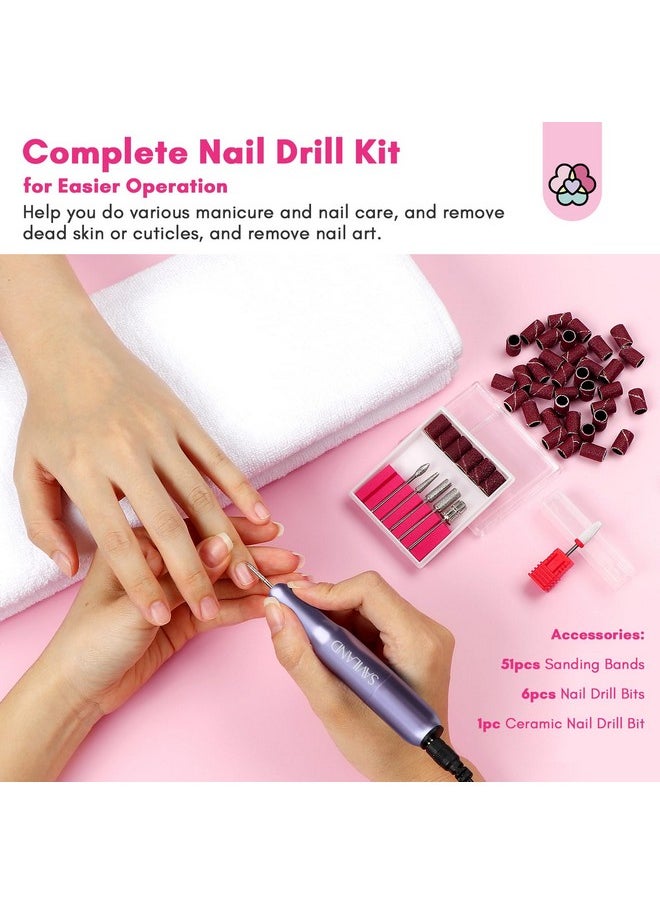 SAVILAND Dip Powder Nail Kit with Drill: Starter Set 30 Colors Summer Spring Keratin Dip Nails Powder with Dipping Powder Liquid Set Activator Base Top Coat Cuticle Oil for DIY Manicure Nail Art
