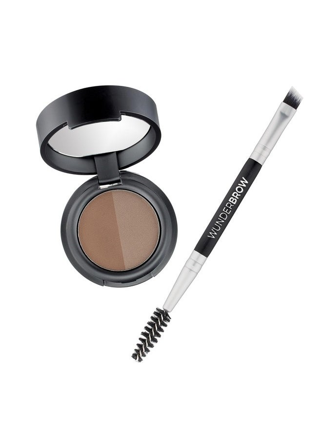 Soft Brow Define & Fill Powder Duo, Includes Dual Ended Brush, Vegan and Cruelty Free (Brunette)