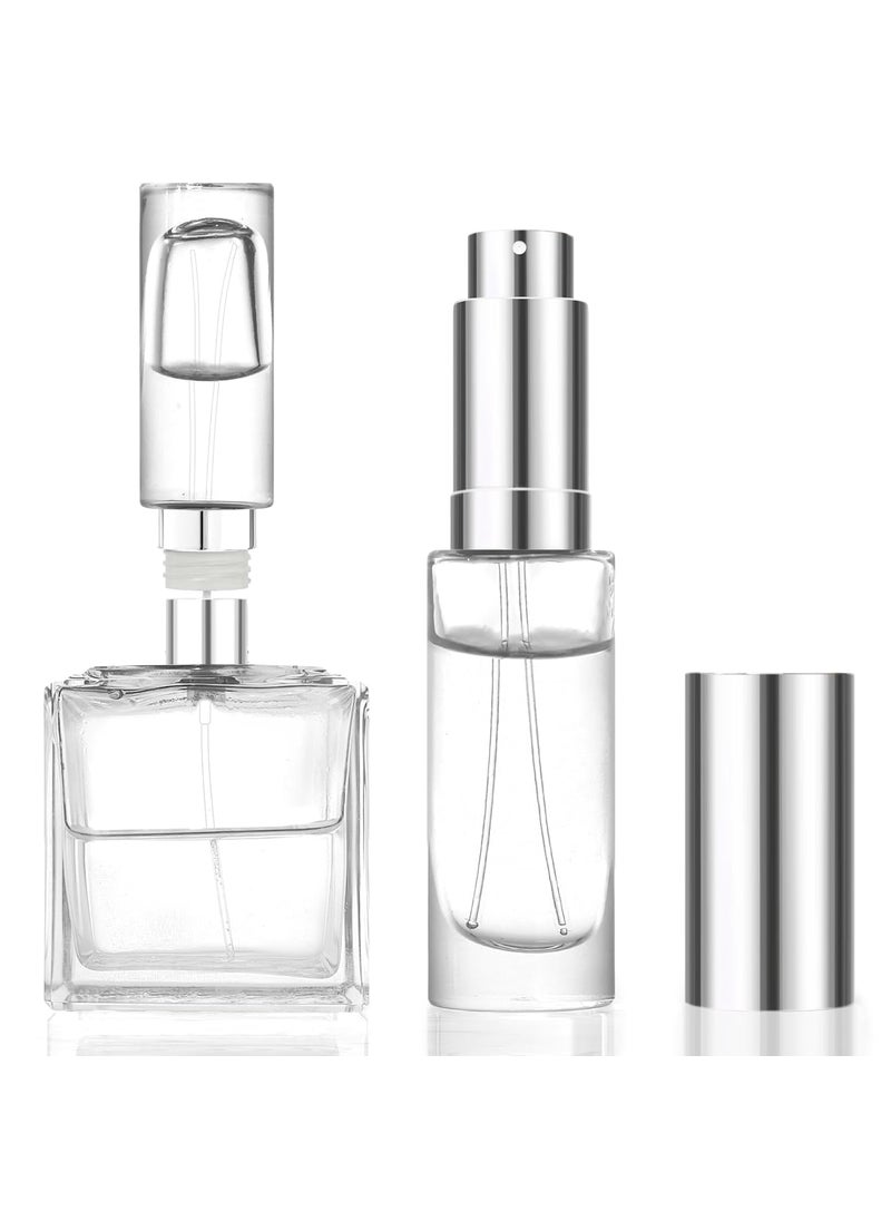 MUB 10ml Perfume Travel Refillable Atomizer Bottle Portable Glass Top-Filling Leak-Proof Perfume Spray Bottle Atomizer Sprayer for Perfume Mini Pocket Empty Cologne for Travel Outgoing
