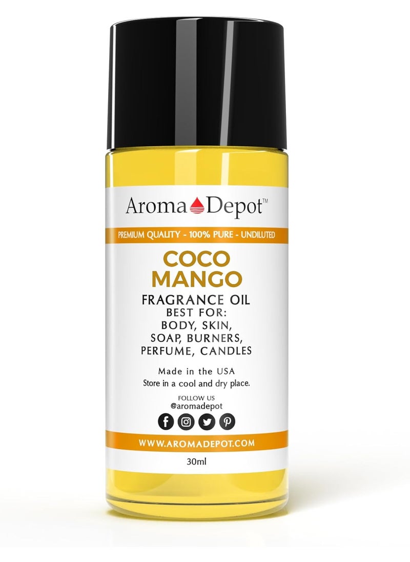 30ml. Coco Mango Roll-on Perfume/Skin Body Fragrance Oil. Our Interpretation, Pure-Uncut. Add a Few Drops to Your Aromatherapy Diffuser. Smell Good All Day, Any Day!