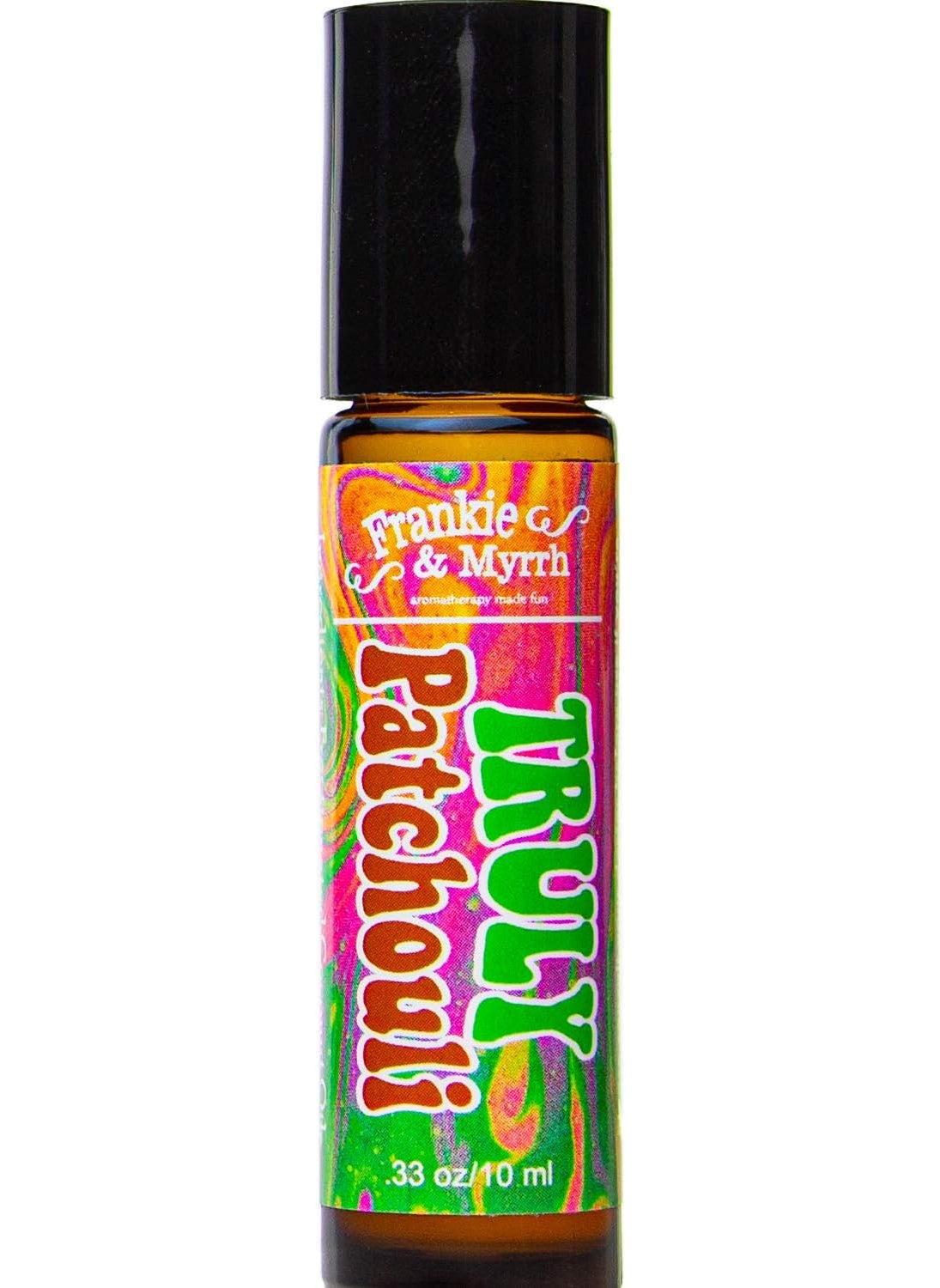 Frankie & Myrrh Truly Patchouli Roll On | Dark Aged Patchouli Essential Oil Roll On Perfume/Cologne | Earthy, Musky Aromatherapy for Relaxing Stimulation and Energy