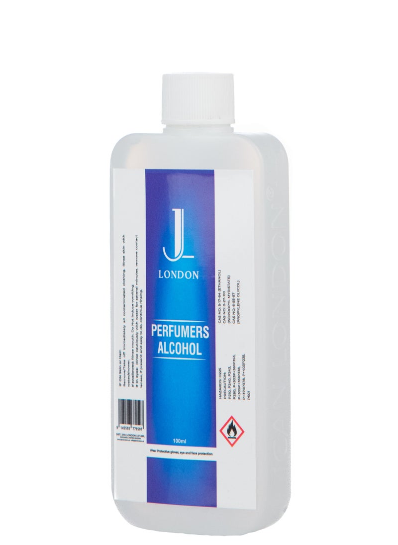 Jan London's Perfumers Alcohol, Ethanol, Isopropyl Myristate, and Propylene blend empowers you to create custom scents for perfumes, aftershaves, diffusers, and room sprays 125ml