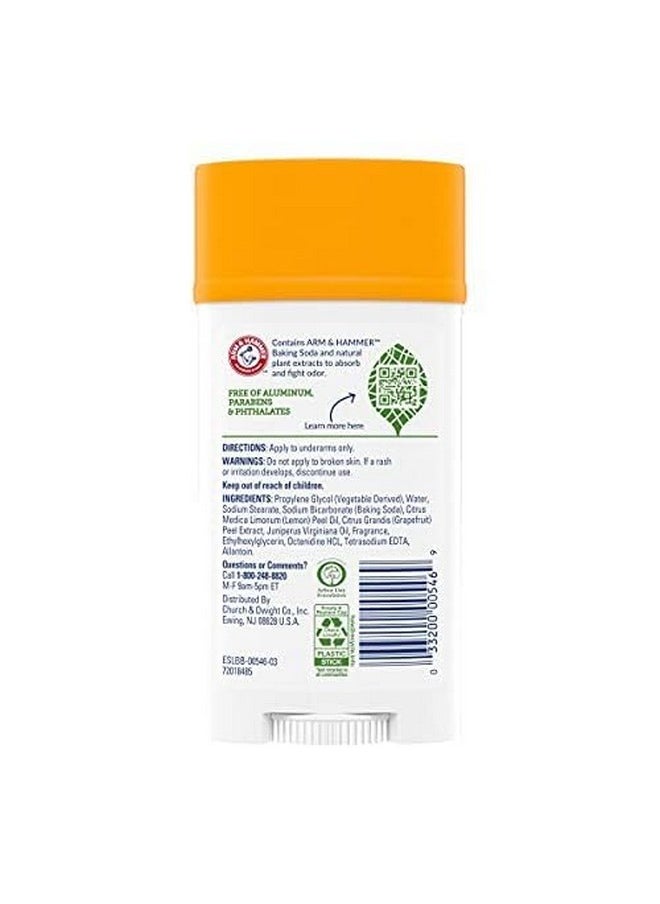 ARM & HAMMER Essentials Solid Deodorant, Clean(Juniper Berry), Wide Stick, 2.5 oz. (Pack of 3)