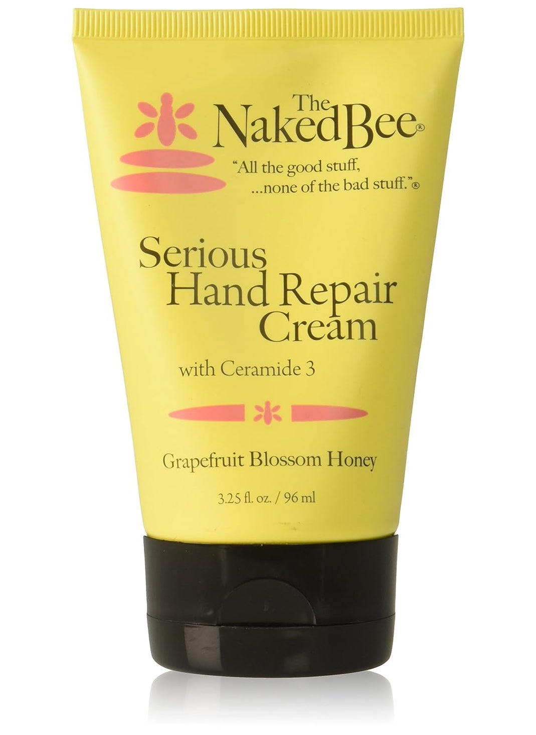 The Naked Bee Grapefruit Blossom Honey Hand Cream (8 oz) Intensive Nourishing Cream for Smoother and Softer Hand - Unscented Deep Moisture and Repair for Dry Skin