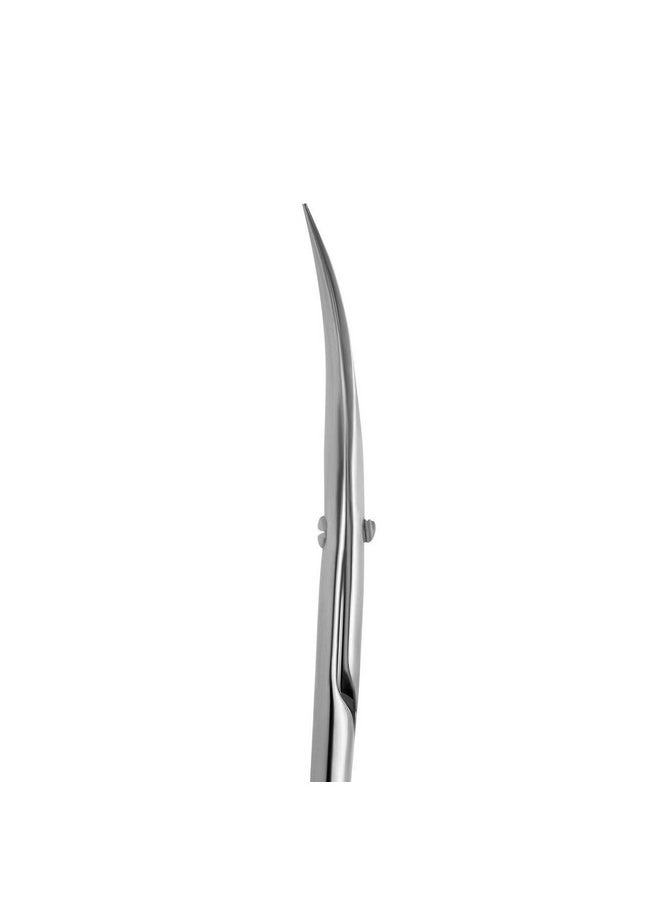 STALEKS Pro Expert 50 Type 3 Cuticle Scissors - Premium Quality Manicure Scissors - Stainless Steel Curved Scissors for Cuticles - Long Lasting Beauty Scissors for Cuticle Nail Care