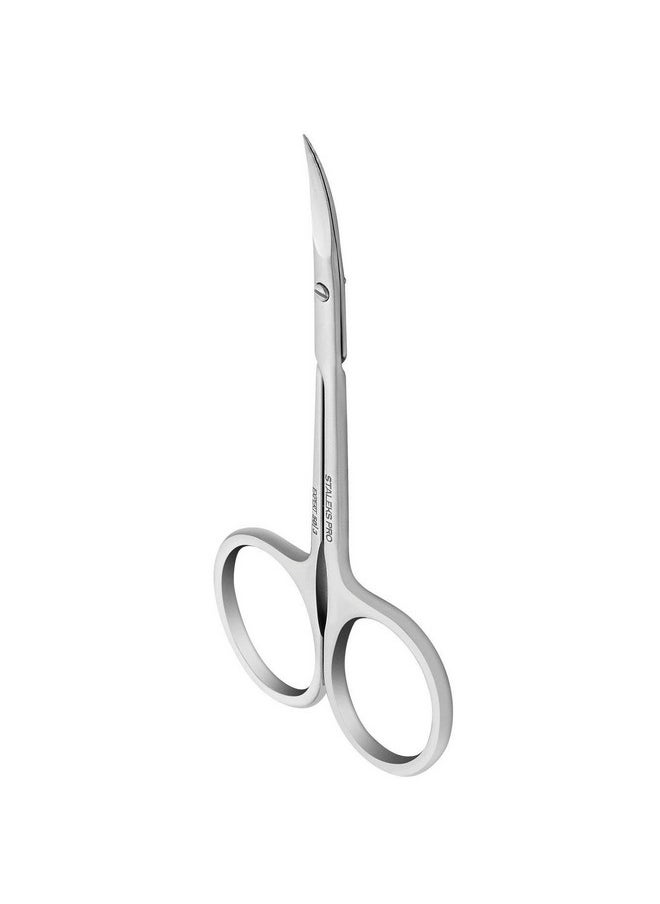 STALEKS Pro Expert 50 Type 3 Cuticle Scissors - Premium Quality Manicure Scissors - Stainless Steel Curved Scissors for Cuticles - Long Lasting Beauty Scissors for Cuticle Nail Care