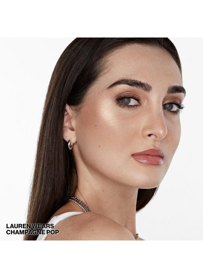 Smashbox X BECCA Shimmering Skin Perfector Pressed Highlighter | Luminous Glow + Buildable, 0.09 Ounce, Champagne Pop Mini