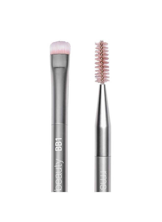 RMS Beauty Back2Brow Brush - Eyebrow Makeup Brush with Spoolie, Eyebrow Brush, Make Up Brush, Brow Brushes for Eyebrows, Eyebrow Pencil Powder Brush