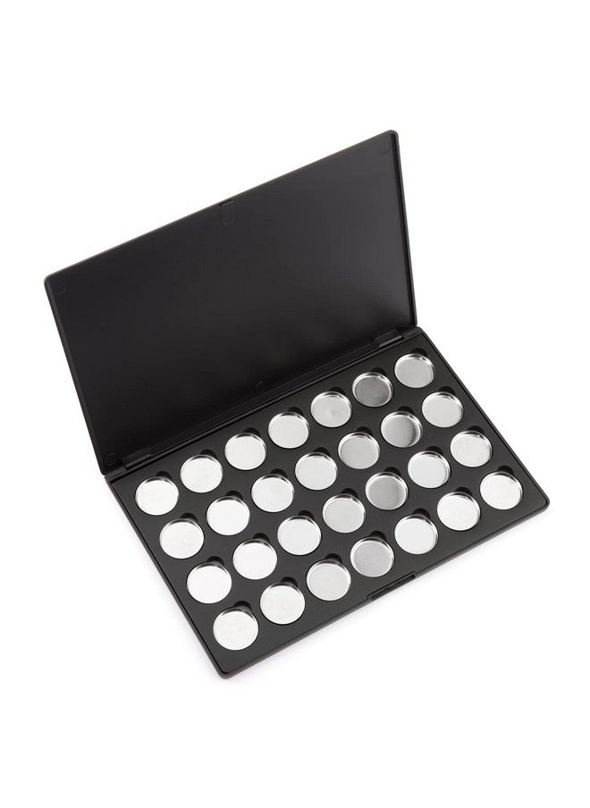 Allwon Empty Magnetic Eyeshadow Makeup Palette with 28Pcs 26mm Round Metal Pans
