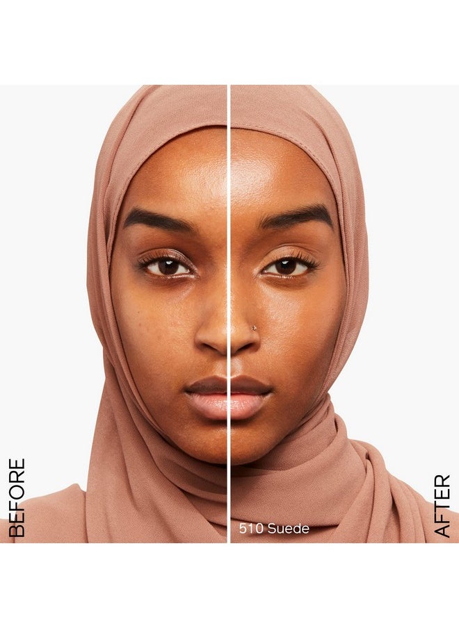 Shiseido Synchro Skin Radiant Lifting Foundation SPF 30, 510 Suede - 30 mL - Medium-to-Full, Buildable Coverage - 24-HR Hydration - Transfer, Crease & Smudge Resistant - Non-Comedogenic