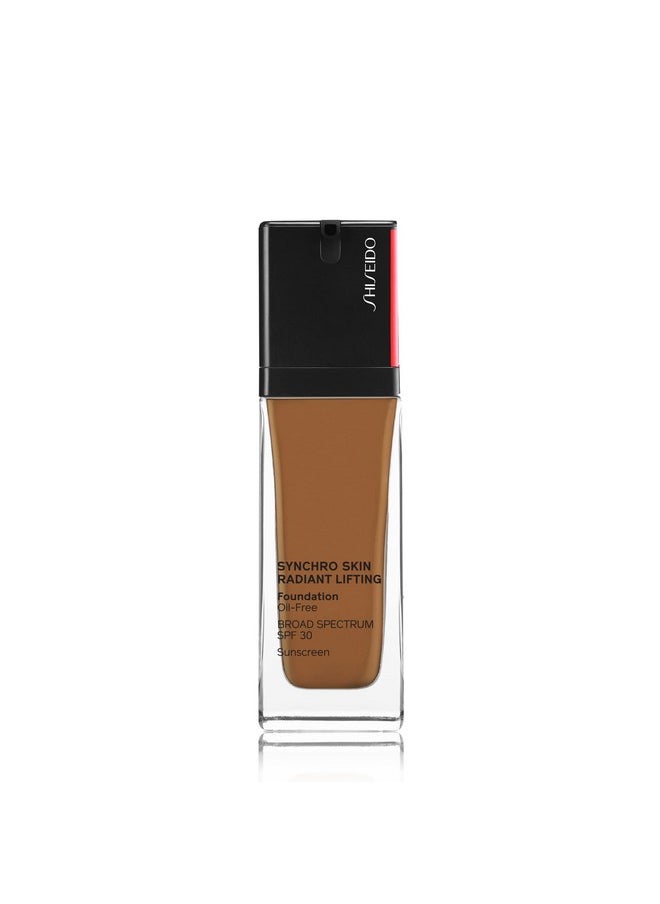 Shiseido Synchro Skin Radiant Lifting Foundation SPF 30, 510 Suede - 30 mL - Medium-to-Full, Buildable Coverage - 24-HR Hydration - Transfer, Crease & Smudge Resistant - Non-Comedogenic