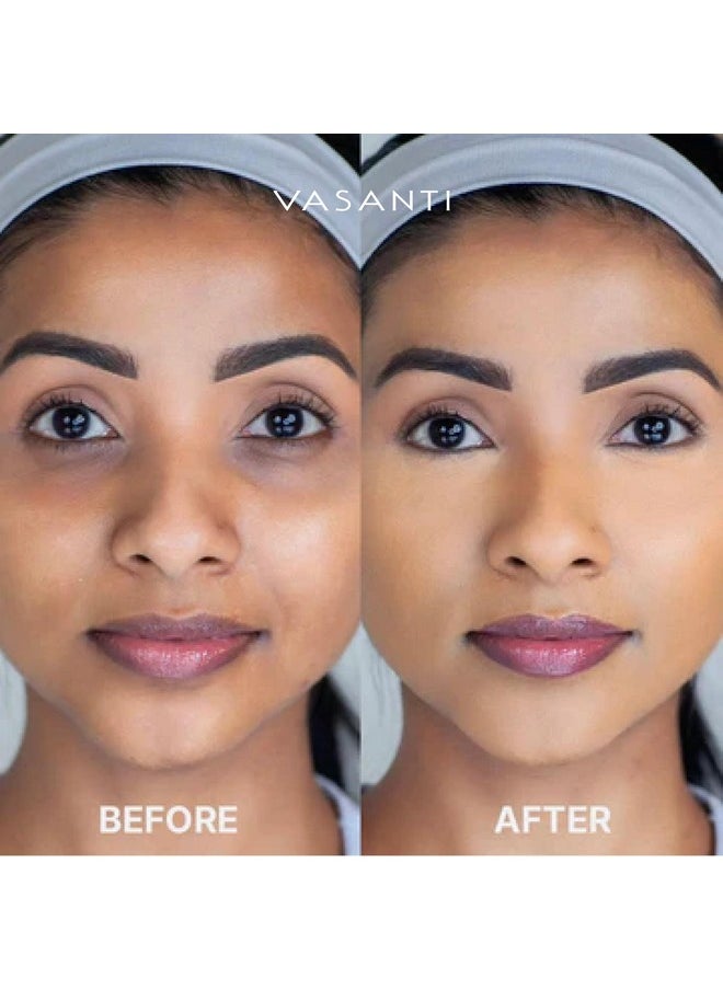Liquid VO2 Undereye Color Corrector and Concealer by VASANTI - Medium to Deep Skin Tones - Paraben Free, Gluten Free - Look Younger with this Dark Circle Concealer