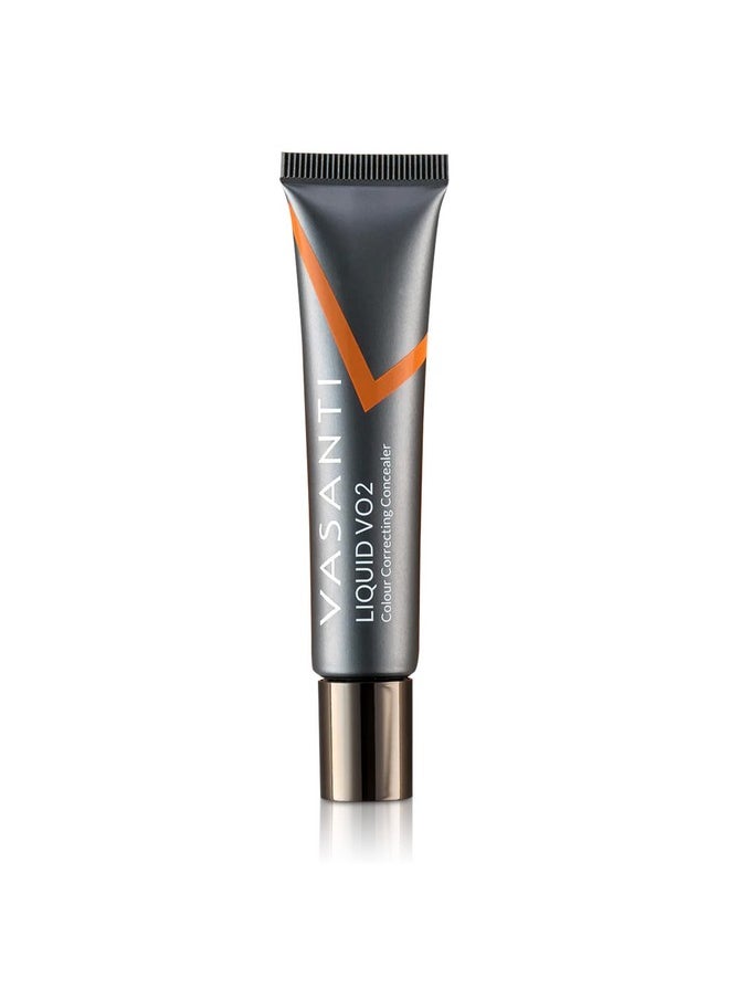 Liquid VO2 Undereye Color Corrector and Concealer by VASANTI - Medium to Deep Skin Tones - Paraben Free, Gluten Free - Look Younger with this Dark Circle Concealer