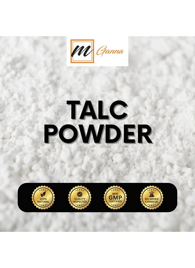 mGanna 100% Natural Talc Powder for Facial Make-up, Cosmetic Formulations, and Other Industrial Application 1 LBS / 454 GMS