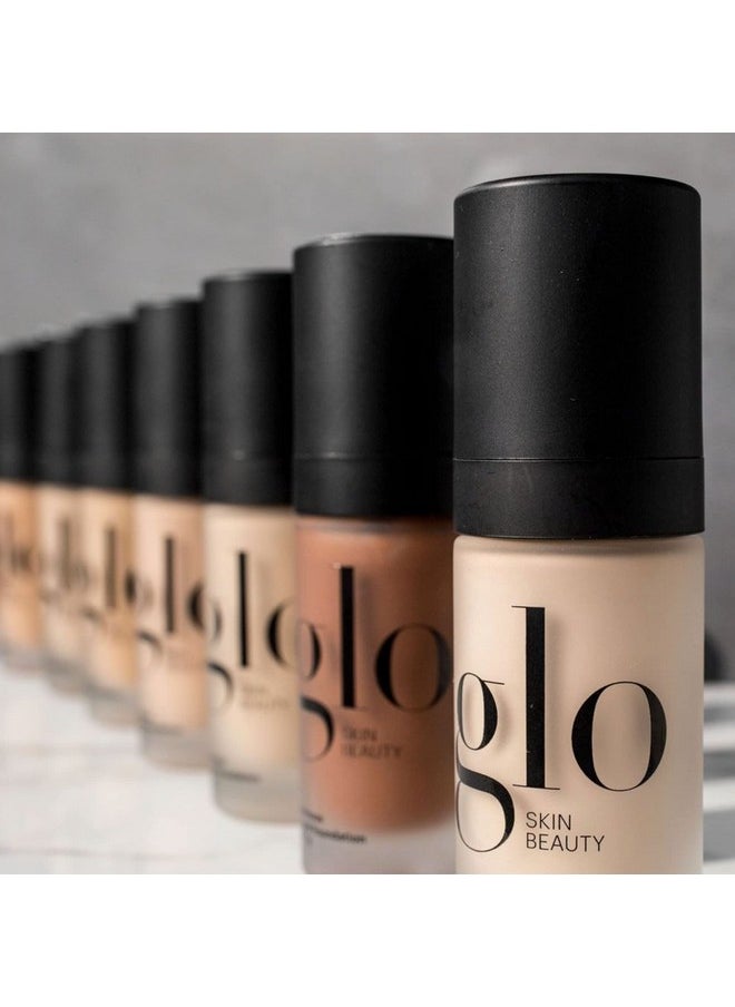 Glo Skin Beauty Luminous Liquid Foundation with SPF 18 (Alabaster) - Mineral Makeup, Improves Uneven Skin Tone, Smooths & Corrects Imperfections, Sheer to Medium Coverage, Dewy Finish