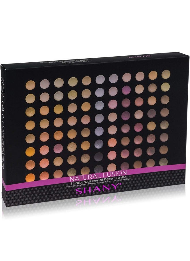 SHANY Natural Fusion Eyeshadow Makeup Palette - 88 Color Highly Pigmented Blendable Natural Color Matte Eye shadow Palette - Nude