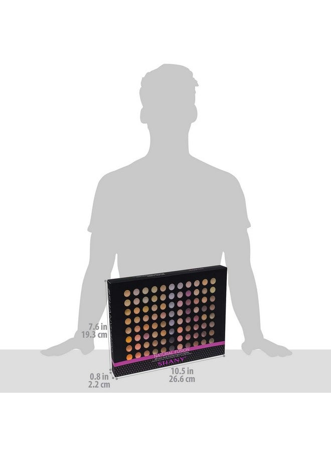 SHANY Natural Fusion Eyeshadow Makeup Palette - 88 Color Highly Pigmented Blendable Natural Color Matte Eye shadow Palette - Nude