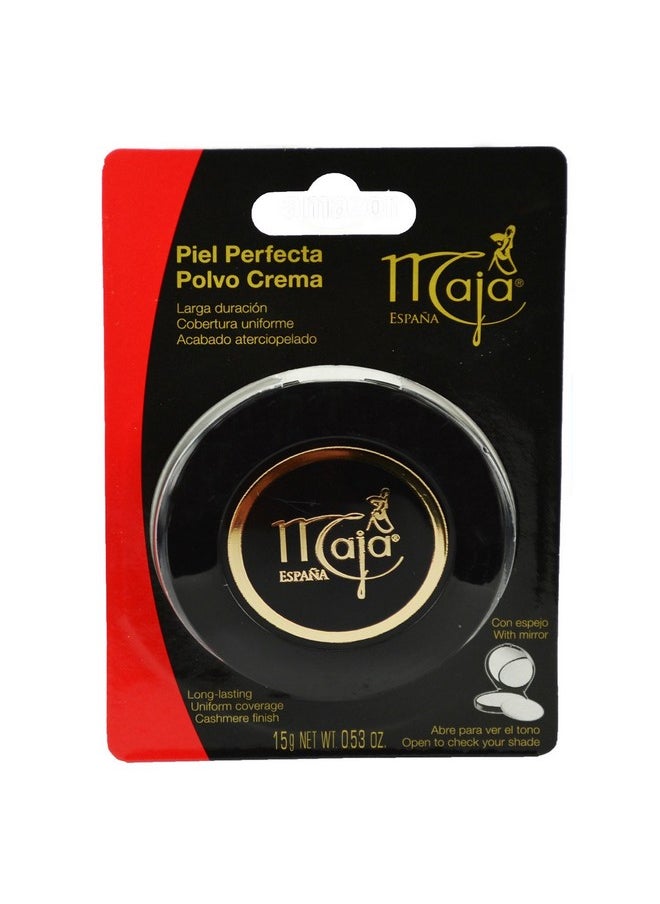 Beige Oscuro Maja Pressed Powder| Delicately Scented Pressed Powder, Mirror and Tassel Compartment for Flawless Skin; 0.53 Ounces