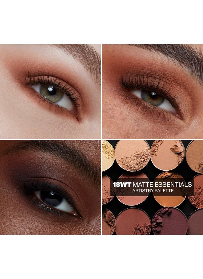Morphe 18WT Makeup Palette - Matte Essentials Artistry Palette with Warm Toned, All-Matte Shades - Made to Build, Blend & Layer Flawlessly for Everyday, Versatile Makeup Looks (0.68 oz)