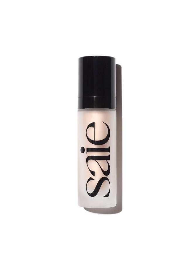 Saie Glowy Super Gel Lightweight Illuminator - Luminizer and Makeup Primer for Glowing Skin - Enriched with Vitamin C + Hydrating Squalane Oil - Wear Alone or Under Makeup - Starglow (1 oz)